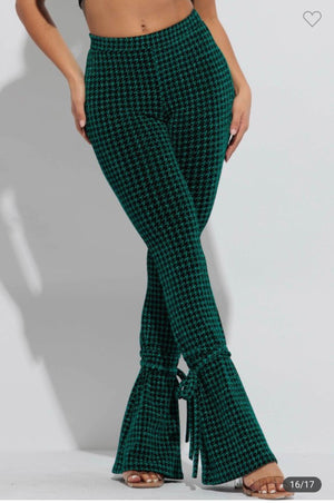Plus size Houndstooth Pants