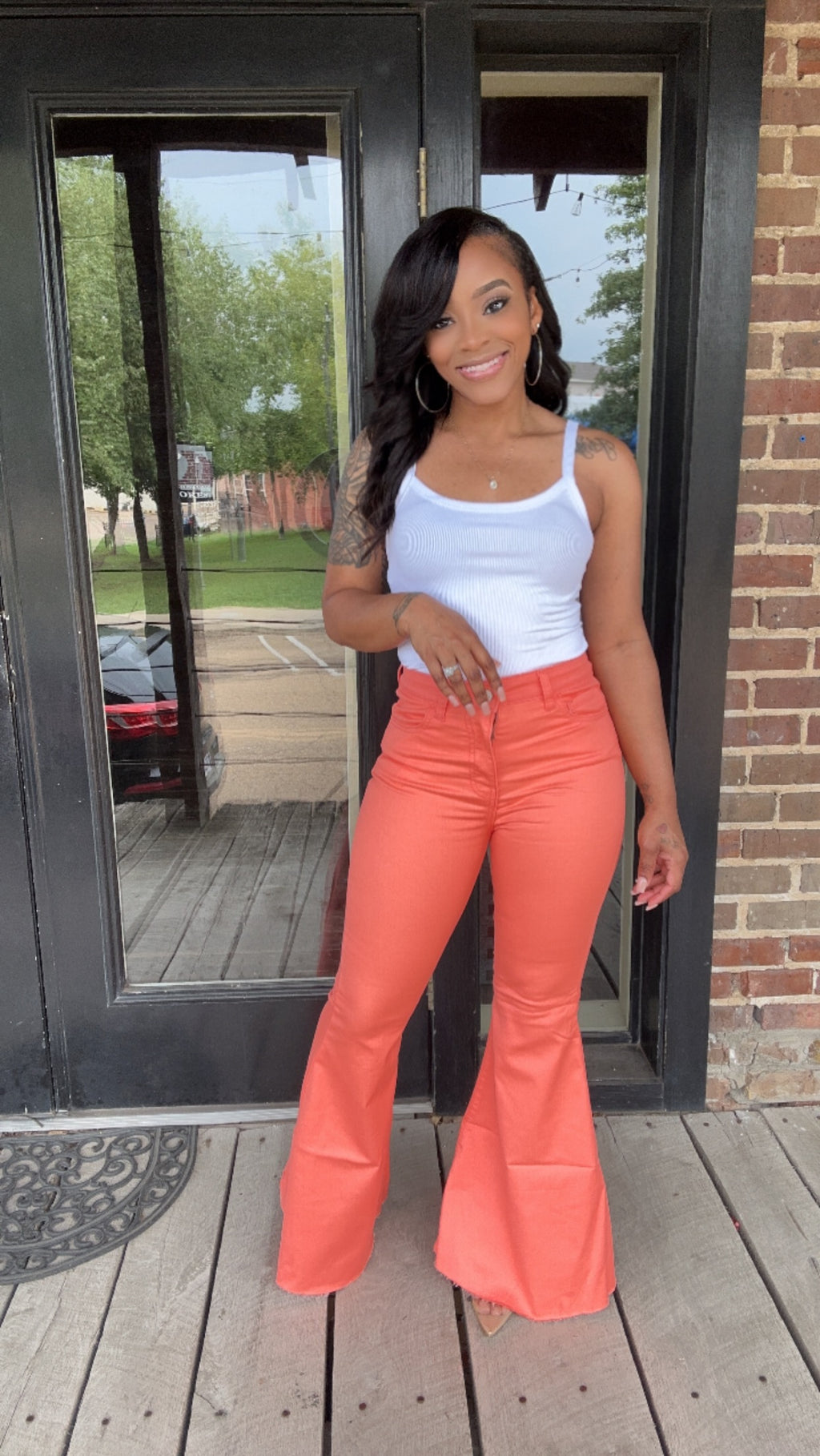Coral Bell Flare Bottoms
