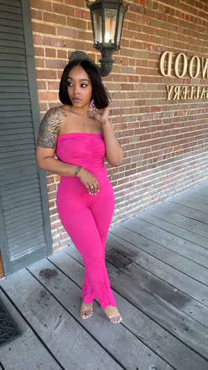 Nylaa Hot Pink Jumpsuit