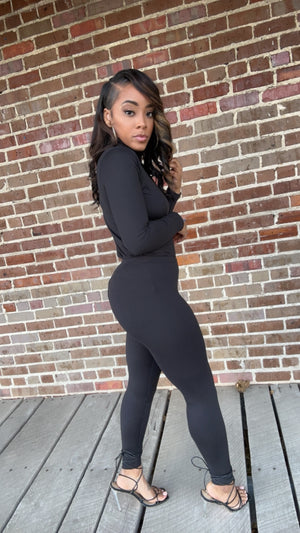 Mock Neck Set