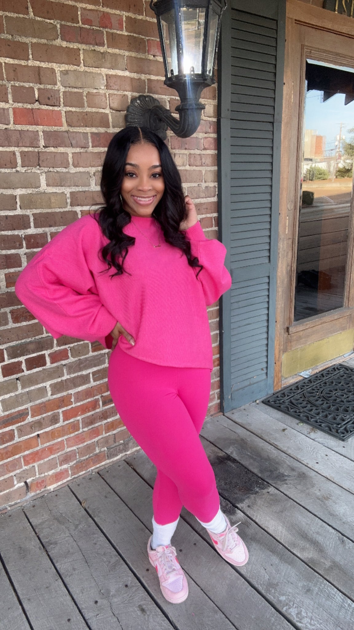 Fuschia Viscose Sweater Set (Restock 1/22)