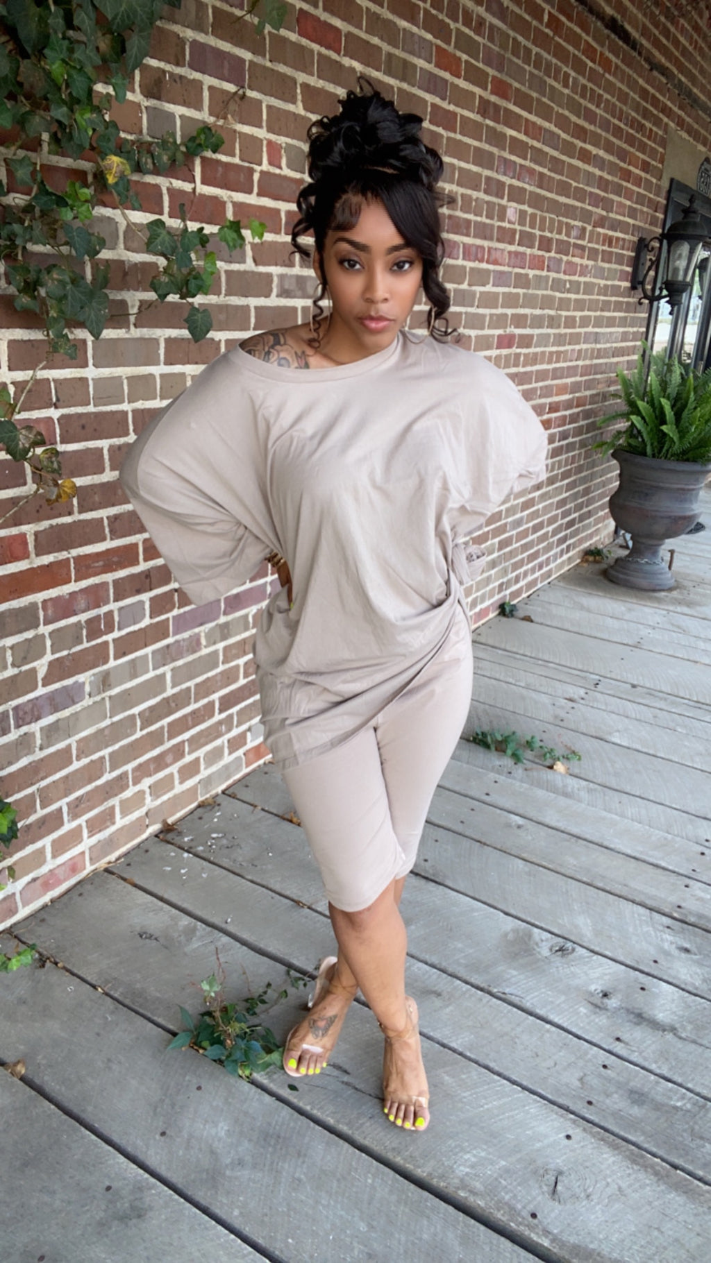 Basic Oversized Chill Sets  (Mocha)
