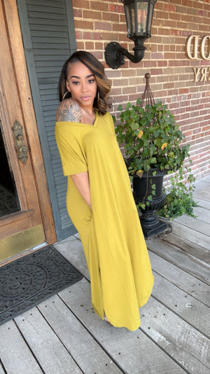 Plus Size Olive Mustard