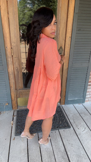 Halley Button Down Tunic Top only