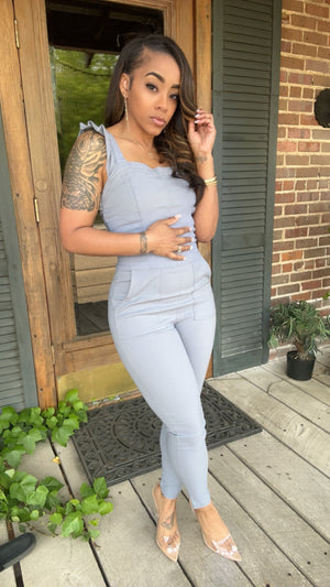 Ruffle Skinny jumpsuit