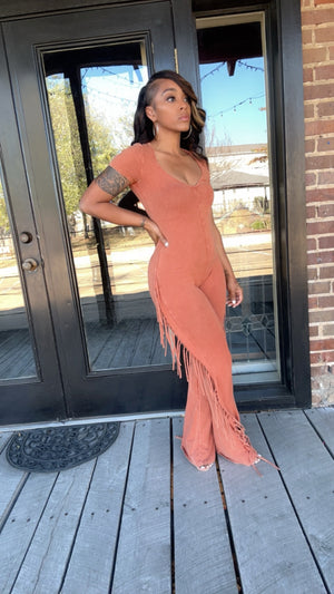 Younique Fringe Jumpsuit Pre Stock  11/19