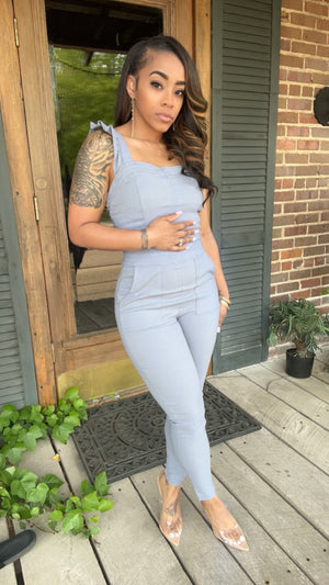 Ruffle Skinny jumpsuit