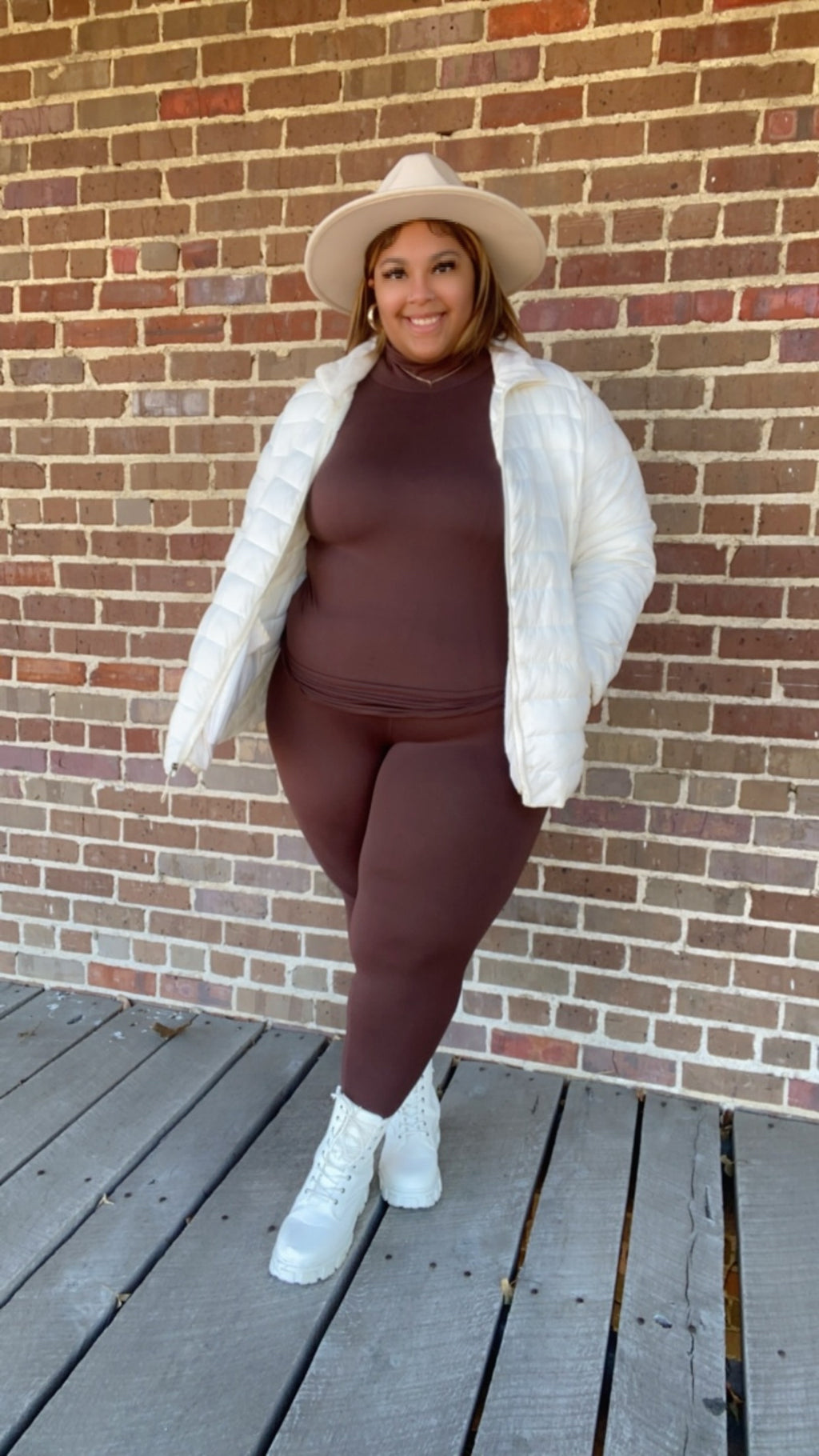 Plus Size Basic turtleneck  Fall Set