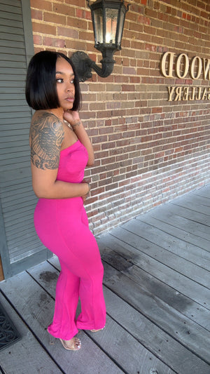Nylaa Hot Pink Jumpsuit
