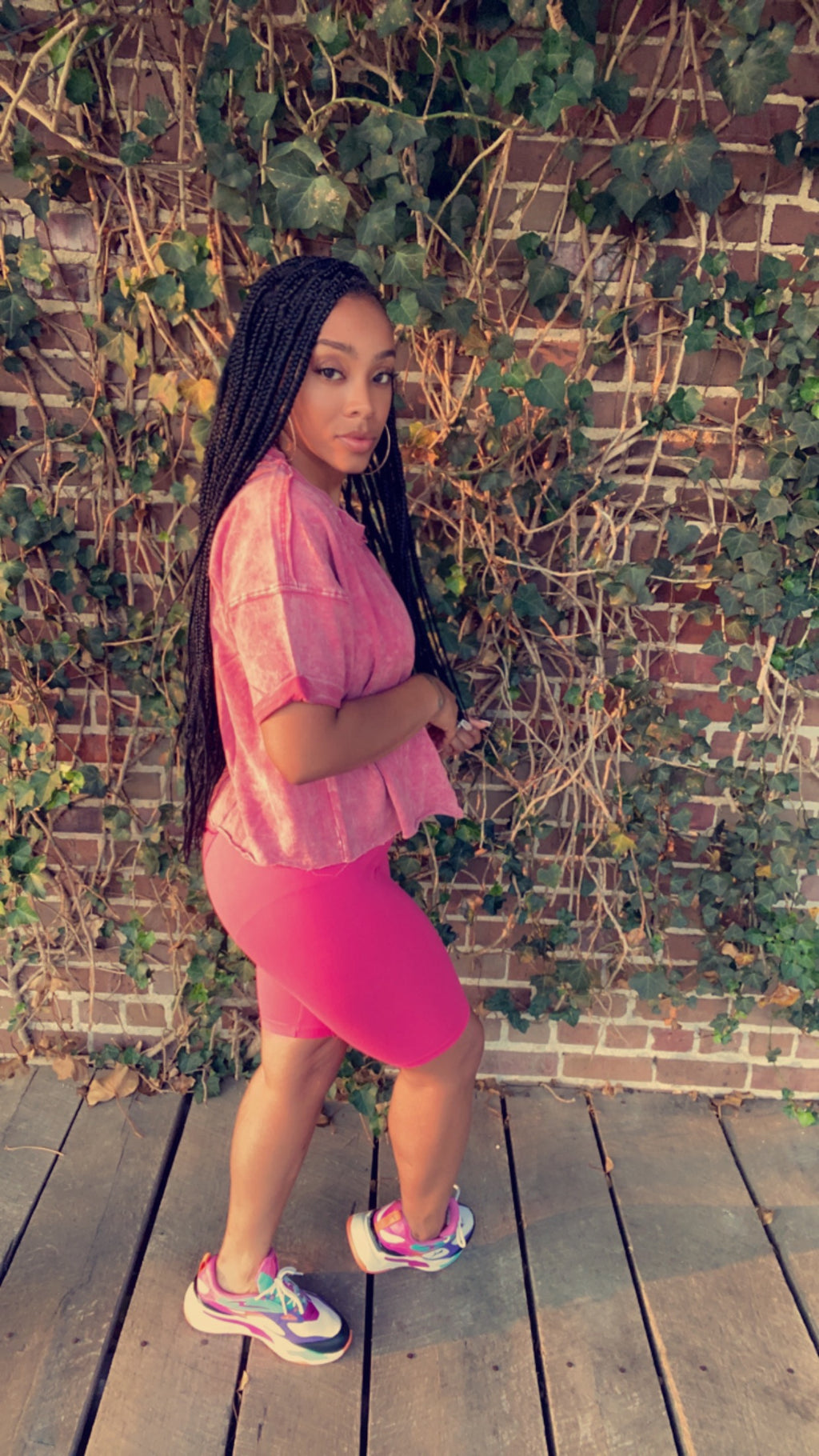 Hot Pink Mineral Crop Set