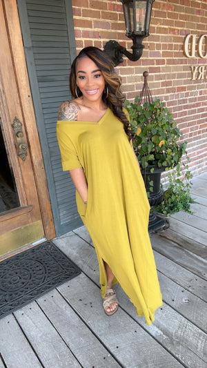 Plus Size Olive Mustard