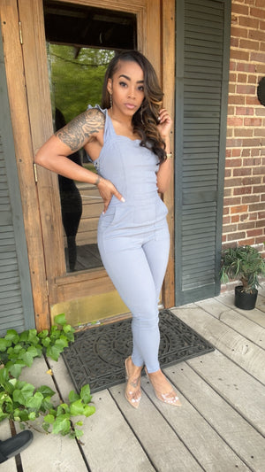 Ruffle Skinny jumpsuit