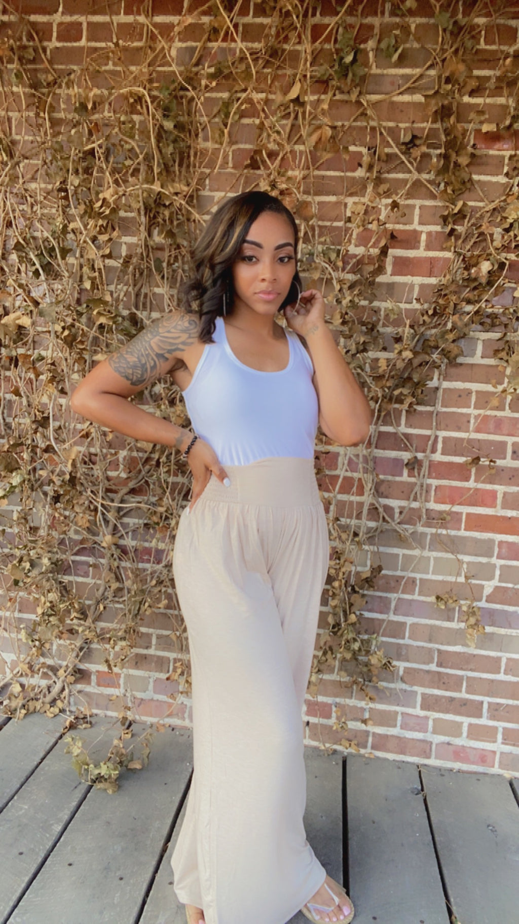 Palazzo Bottoms (Mocha)