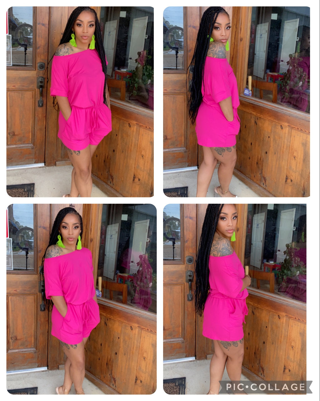 Lia Plus Size Spring Romper