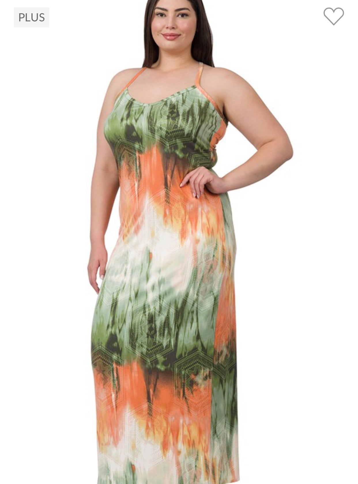 Plus Size Multi Color Maxi