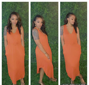 Plus Size Mango Drawstring Dress