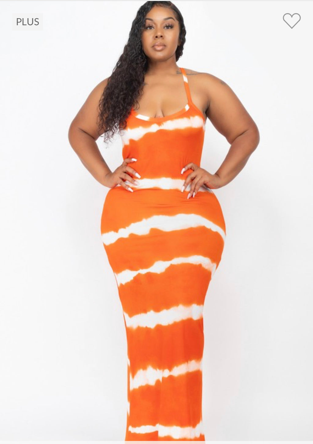 Plus Size Spring Tie Dye Maxi