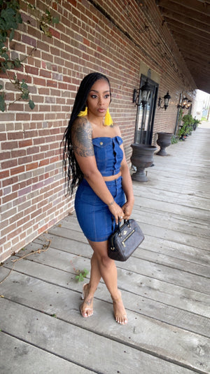 Denim Two Piece Younique Set of